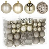  Set Božićnih kuglica u Zlatnoj Boji - 100 komada | shoptok.hr