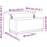  Stolić za kavu sjajni bijeli 90x44,5x45 cm konstruirano drvo | shoptok.hr