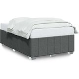 vidaXL Posteljni okvir temno siv 120x190 cm tkanina | Shoptok.si