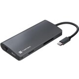 Natec MULTIPORT ADAPTER FOWLER 2 V2 USB-C 8IN1 HUB ->USB 3.0 3X, HDMI 4K, USB-C, RJ45, SD, MICRO SD | shoptok.hr