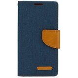  Preklopni ovitek / etui / zaščita Canvas Book za Lenovo Vibe P1m - temno modri Cene