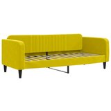  The Living Store Raztegljiva postelja rumena 80x200 cm žamet - Raztegljiv Kavč, (21445763) | Shoptok.si