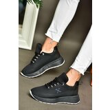 Fox Shoes P848531504 Women's Sneakers in Black/White Fabric cene