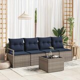  Set sofe 5 pcs Siva i plava poliratan | shoptok.hr