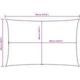  Jedro protiv sunca od tkanine Oxford pravokutno 5x7 m antracit | shoptok.hr