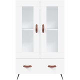  Visoka komoda bijela 69,5 x 31 x 115 cm od konstruiranog drva | shoptok.hr