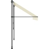  Tenda na uvlačenje krem 250 x 150 cm od tkanine i čelika | shoptok.hr