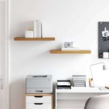  Polica na zidu 2 pcs Smeđa 50 x 23 x 4 cm Konstruirano drvo | shoptok.hr