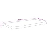  Zidna polica 40x20x3,8 cm pravokutna bagremovo drvo živi rub | Eponuda.com
