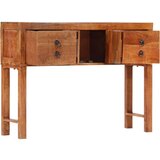 Maison Chic konzolna miza - miza ob steni 120x32x80 cm trden neobdelan mangov les, (21786462) Cene