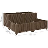  Visoka greda 80x80x38 cm polipropilen, (20606776) | Shoptok.si