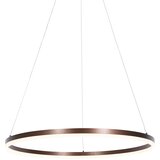QAZQA Dizajnerska viseča svetilka bronasta 80 cm vklj. LED 3-stopenjska zatemnitev - Anello | Shoptok.si