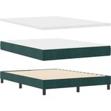  Krevet s podnicom i madracem tamno zelene boje 140x200 cm od baršuna | shoptok.hr