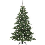 vidaXL Umetno Zložljivo Božično Drevo with LEDs z stojalom 180cm PVC | Shoptok.si