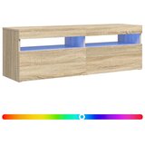 TV ormarić s LED svjetlima boja hrasta sonome 120x35x40 cm | Shoptok.si