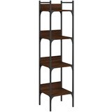Maison Chic Knjižna omara - Knjižna polica - Knjižni regal 4-nadstropna rjavi hrast 35x30x138,5 cm, (21723168) Cene