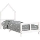  Okvir za dječji krevet bijeli 80 x 200 cm od masivne borovine | Eponuda.com