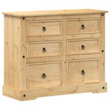  The Living Store Predalnik Corona 110x43x91 cm trdna borovina - Predalnik, (21500307) | Shoptok.si