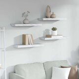  Polica na zidu Zidne 4 pcs Bijeli mramor 50 x 23 x 4 cm | shoptok.hr
