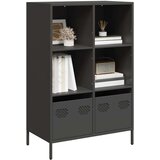 Visoka komoda crna 68x39x103 5 cm od čelika | shoptok.hr