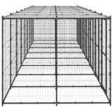  kavez za pse s krovom čelični 19,36 m² | Eponuda.com