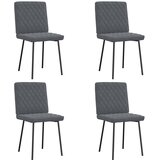 Maison Chic Jedilni stoli - Vzorci stoli 4 kosi temno siv žamet A961, (22032419) | Shoptok.si