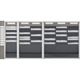 EICHNER Sistem urejevalnih tabel za kartice, 10 predelkov, višina 750 mm, indeksni stolpec | Shoptok.si