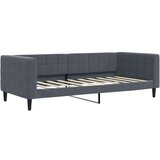  Dnevna postelja z vzmetnico temno siva 90x190 cm žamet | Shoptok.si