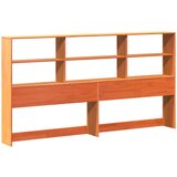  Krevet s regalom za knjige bez madraca 200x200 cm masivno drvo | shoptok.hr