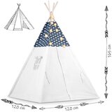 Nukido Teepee šator za djecu s svjetlima - tamnoplavi | shoptok.hr