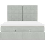  Otomanski krevet s madracima i LED 140x190 cm baršunasti | shoptok.hr
