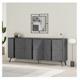 Hanah home Komoda s ladicama Dune 183,8x77,4x35cm Antracit | Eponuda.ba