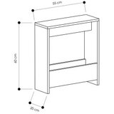 Hanah home pomoćni stočić simpi sapphire oak | ePonuda.com