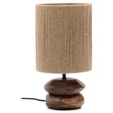 Kave Home Stolna lampa od masivnog bagrema u tamnoj prirodnoj boji (visina 43 cm) Kor – | shoptok.hr