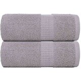 vidaXL Ručnici za pranje FROGN 2 kom. sive 30x30 cm 360 g/m² - Siva 30 x 30 cm 2 | shoptok.hr