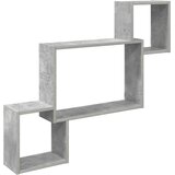  Polica na zidu Zidna montaža Siva 91,5 x 15 x 76 cm | shoptok.hr
