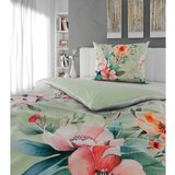 Esposa OBOJESTRANSKA POSTELJNINA FLOW 140/200 cm saten zelena | Shoptok.si