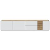 Hom`in TV-ELEMENT barve hrasta, svetlo siva | Shoptok.si