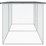  Kavez za kokoši s krovom antracit 203x98x90 cm pocinčani čelik | shoptok.hr