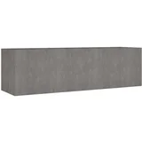 Vrtna visoka greda 280x80x80 cm corten jeklo