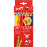  Drvene bojice trokutaste Aero delta color 24 kom u kartonskom pakiranju | shoptok.hr