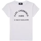 Karl Lagerfeld Majice s kratkimi rokavi UNIFOMISE Bela