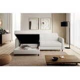 ELTAP Krem sklopiva/s prostorom za odlaganje kutna garnitura od bouclé tkanine (s lijevim kutom/s ležaljkom) Gomsi – | shoptok.hr