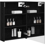  Kupaonski ormar s ogledalom Zidne Crni hrast 50 x 14 5 x 70 cm | shoptok.hr