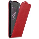 Cadorabo Ohišje, združljivo z Sony Xperia XA v rdeče jabolko - Zaščitni ovitek v obliki flipa z magnetnim zapiranjem, (20558925) | Shoptok.si