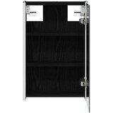  Kupaonski ormar s ogledalom Crni hrast 33 x 11 5 x 50 cm | shoptok.hr