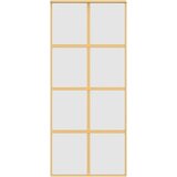  Klizna vrata zlatna 90 x 205 cm matirano staklo ESG i aluminij | shoptok.hr