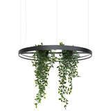 Thoro Črna aluminijasta LED viseča svetilka &amp;oslash; 78 cm RIO &amp;ndash; Slike