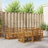  Sekcijska garnitura 7 pcs Prirodna | shoptok.hr