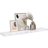  Polica na zidu Zidne s pohranom Bijeli mramor 120 x 23 5 x 4 cm | shoptok.hr